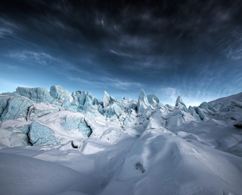 Alpine Glow on Matanuska Glacier