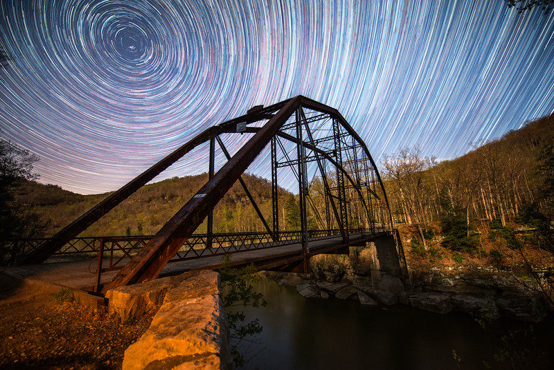 Star Trails, Cheat River, Juried Exhibition