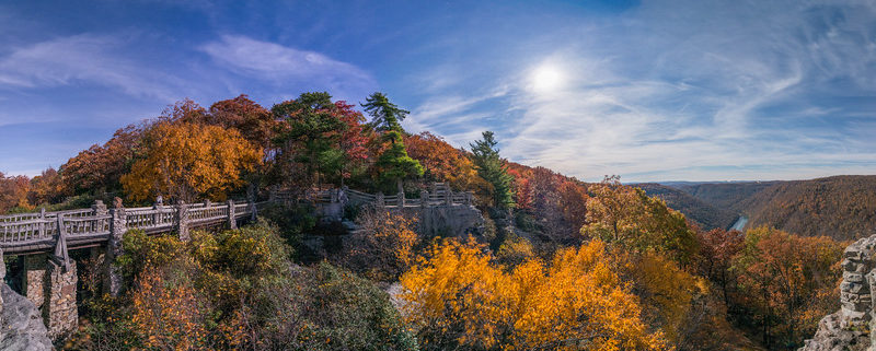 Moonlight on Coopers Rock, WV