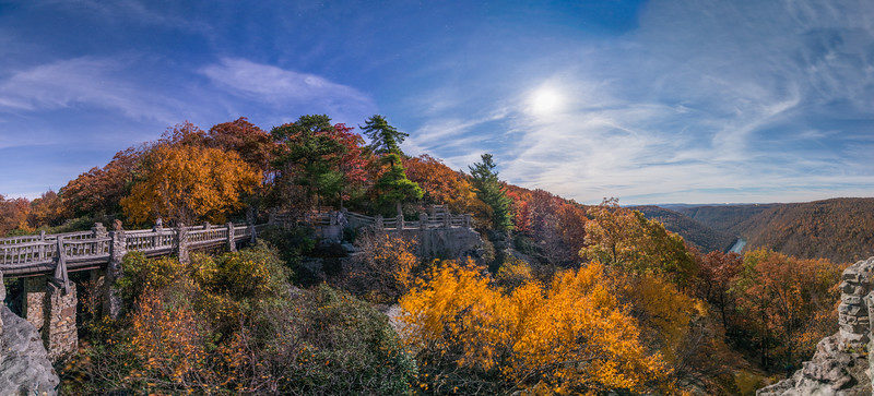 Moonlight on Coopers Rock, WV