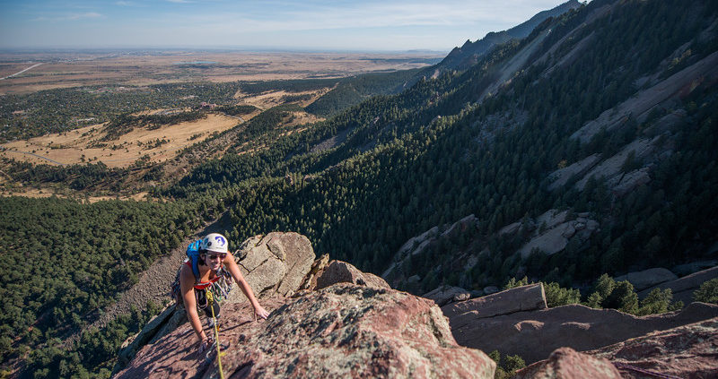 Climbing in Colorado, 3rd Flat Iron, Boulder, CO, Travel, Climbing, Tara Smith