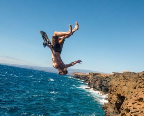 South Point, Hawaii, Cliff Jumping,