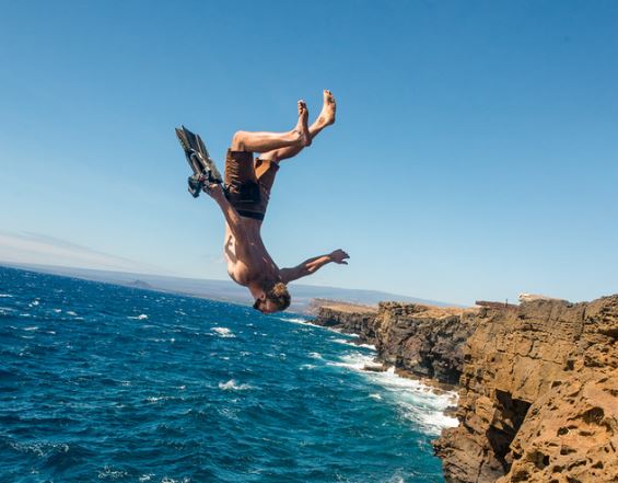 South Point, Hawaii, Cliff Jumping,