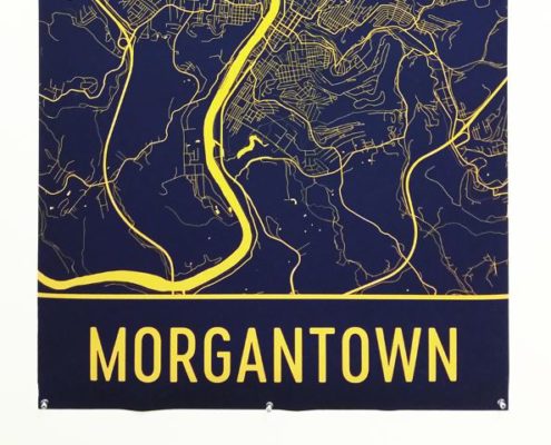 Morgantown, Mordernmapart, Map Art,